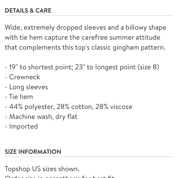 Topshop gingham Top - Picture 6 of 6